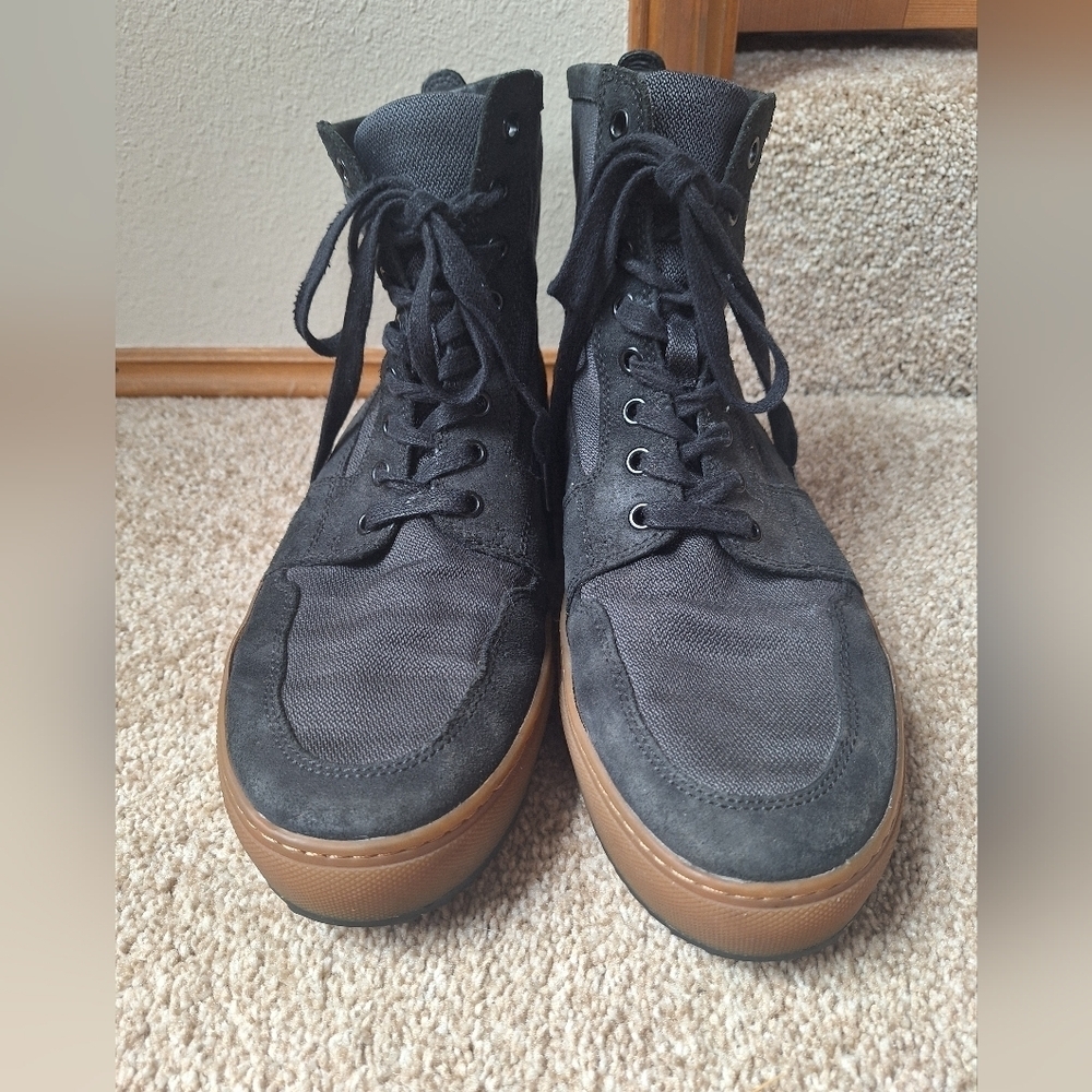 Frye Rivington High Mens Canvas Suede High Top Lace Up Sneaker Size 10.5 - Picture 5 of 11